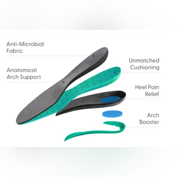 Orthofeet Eva Bioheels for shootie bootie wedge Size 7 Wide NWOT Black - Picture 16 of 16